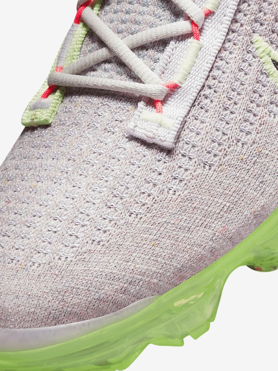 NIKE — Кроссовки Vapormax Flyknit Grey/Neon