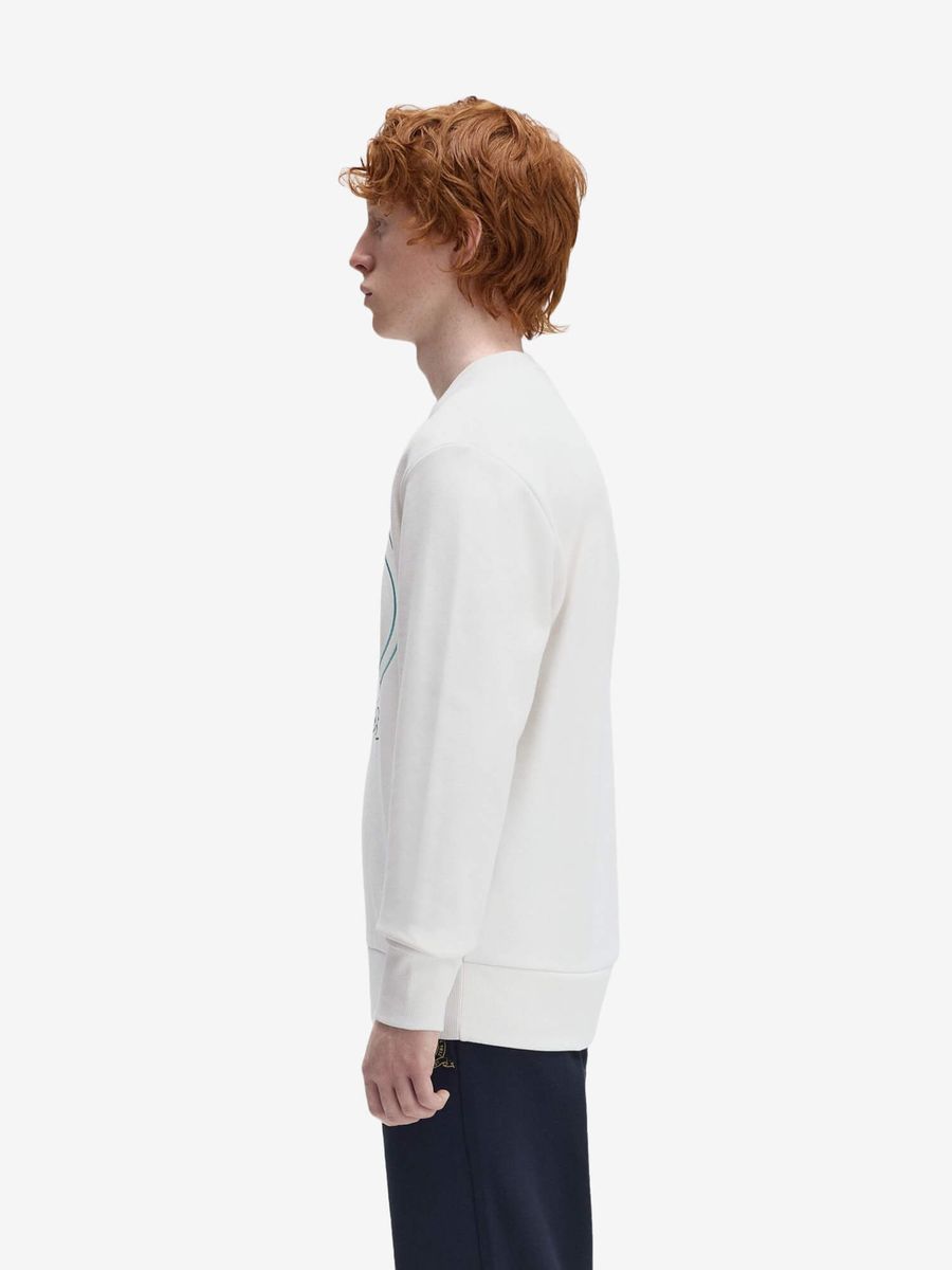 FRED PERRY — Свишот Chosen By Champions Sweatshirt Snow White