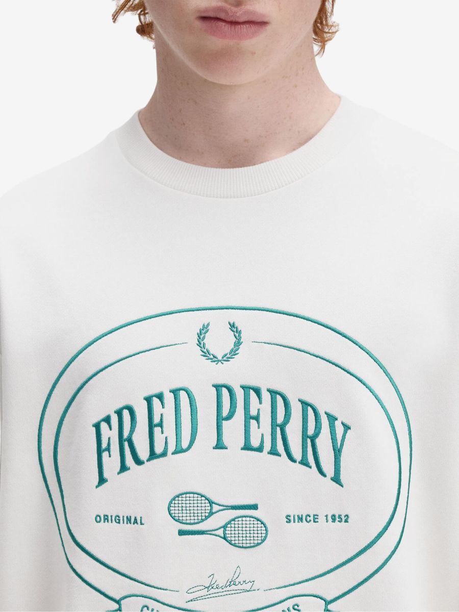 FRED PERRY — Свишот Chosen By Champions Sweatshirt Snow White