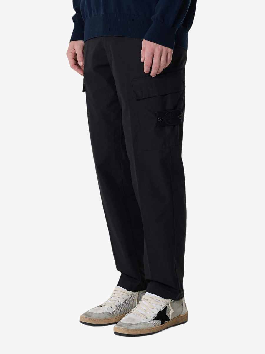 STONE ISLAND — Штаны Skin Touch Cargo Trousers Black