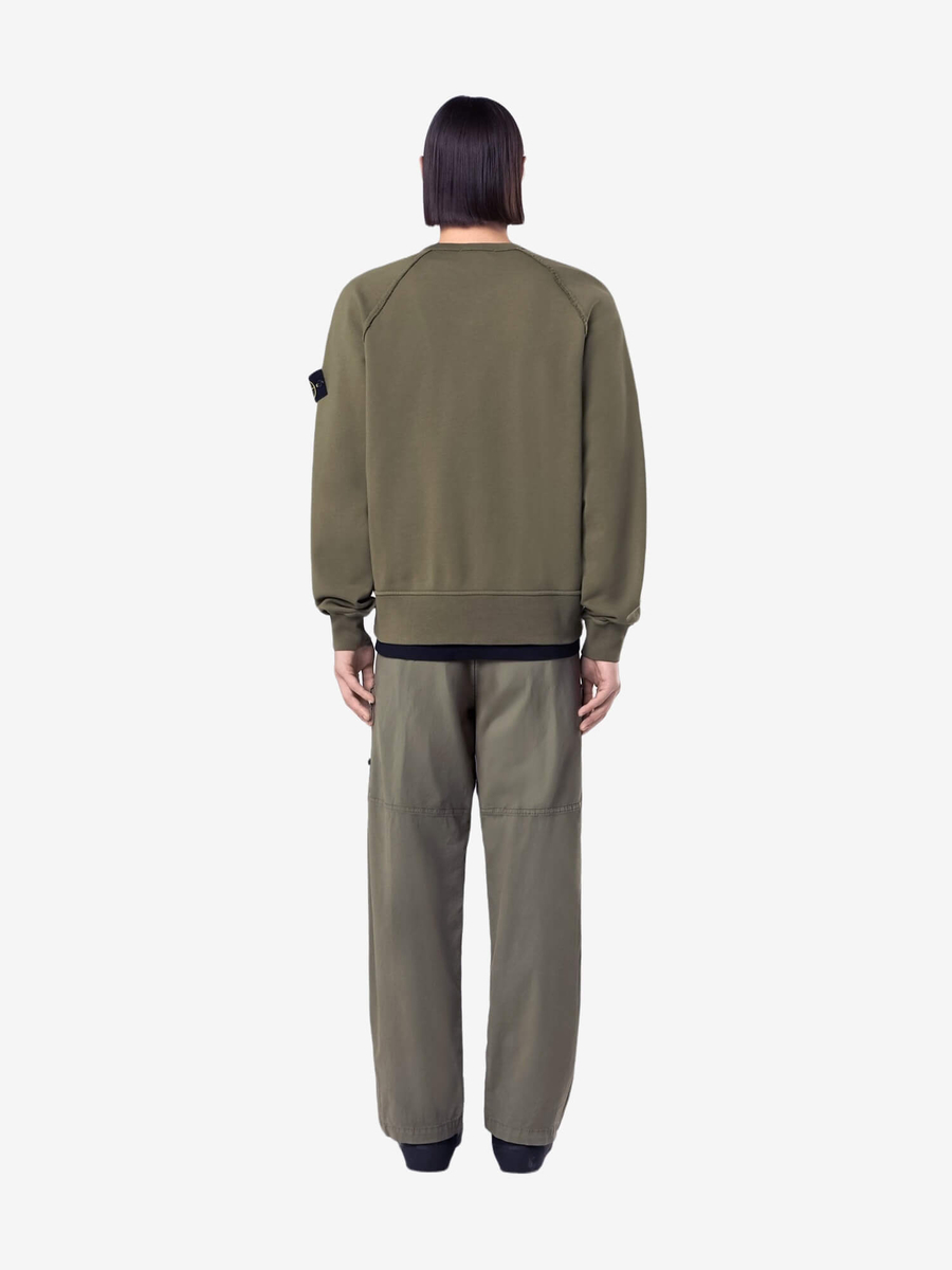 STONE ISLAND — Свитшот Crewneck Green
