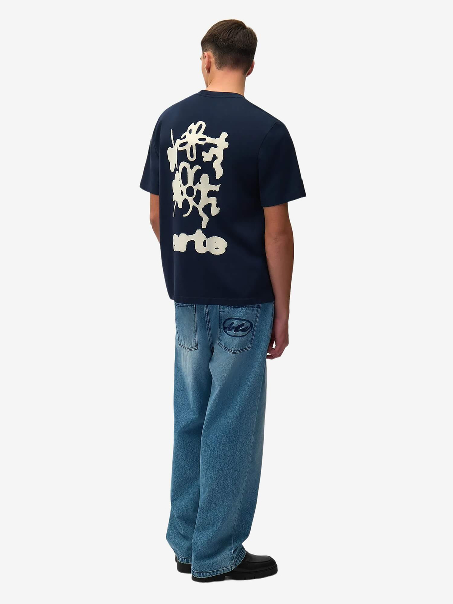 ARTE ANTWERP — Футболка  Blurry Back Print Navy