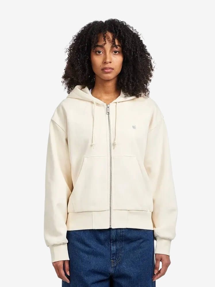 CARHARTT WIP — Худи W Hooded Casey Zip Cinnerus/Silver