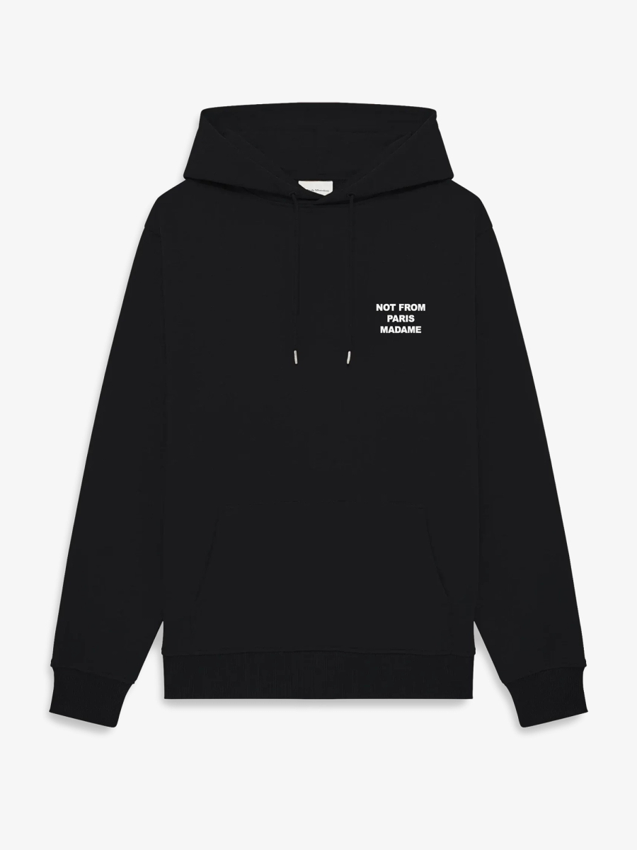 DRÔLE DE MONSIEUR — Худи Bold Slogan Hoodie Black