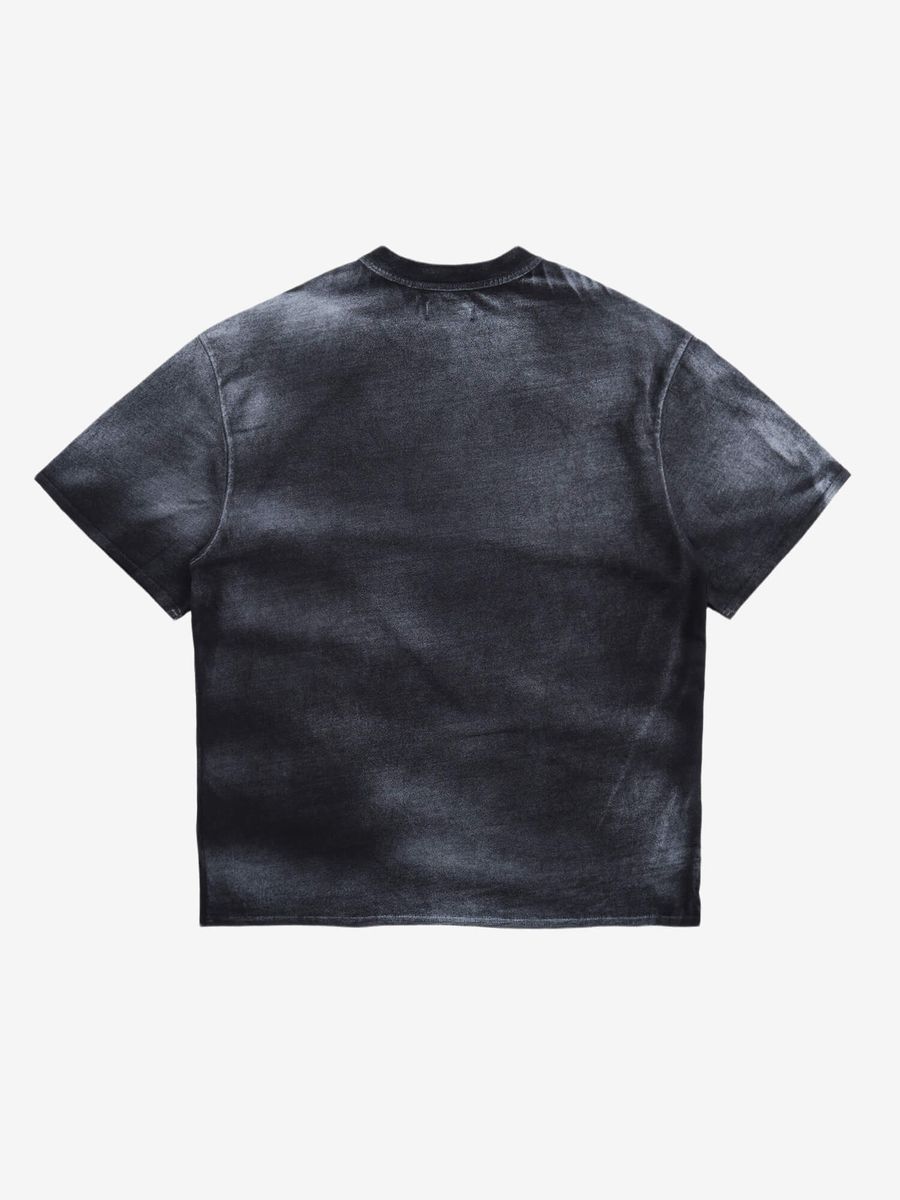 SAILOR PAUL — Футболка Sprayed Destroyed Черный Garment Dyed