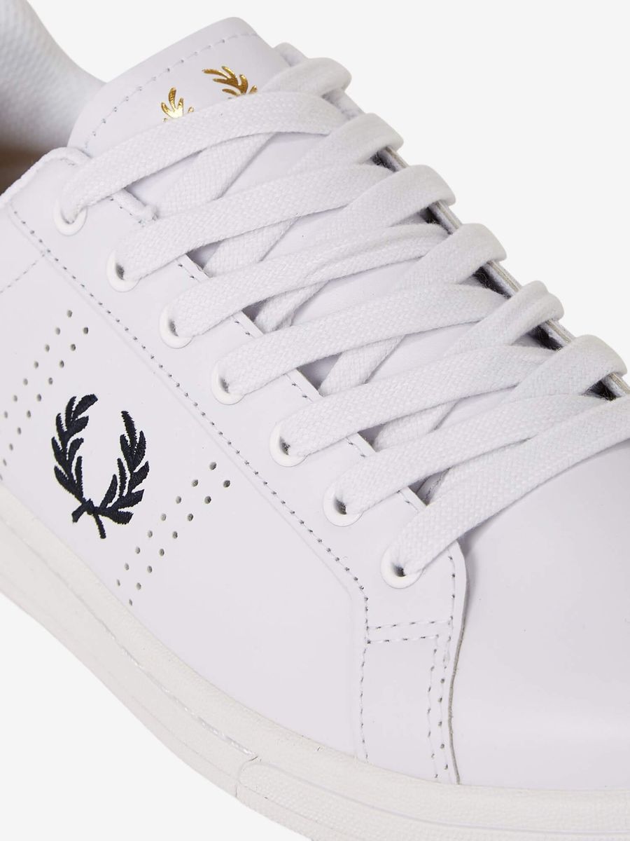 FRED PERRY — Кроссовки B721 Leather White/Navy