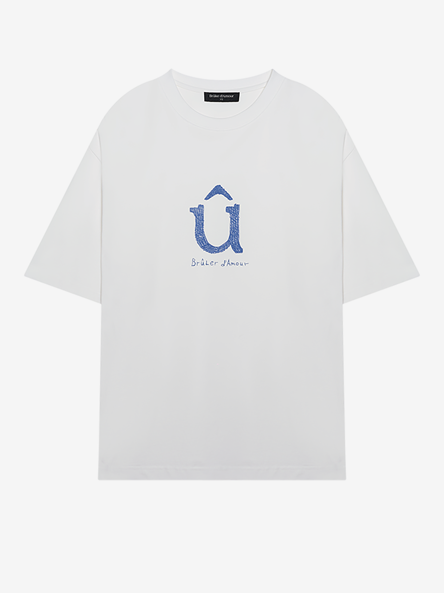 BRÛLER D’AMOUR — Футболка Û T-shirt White
