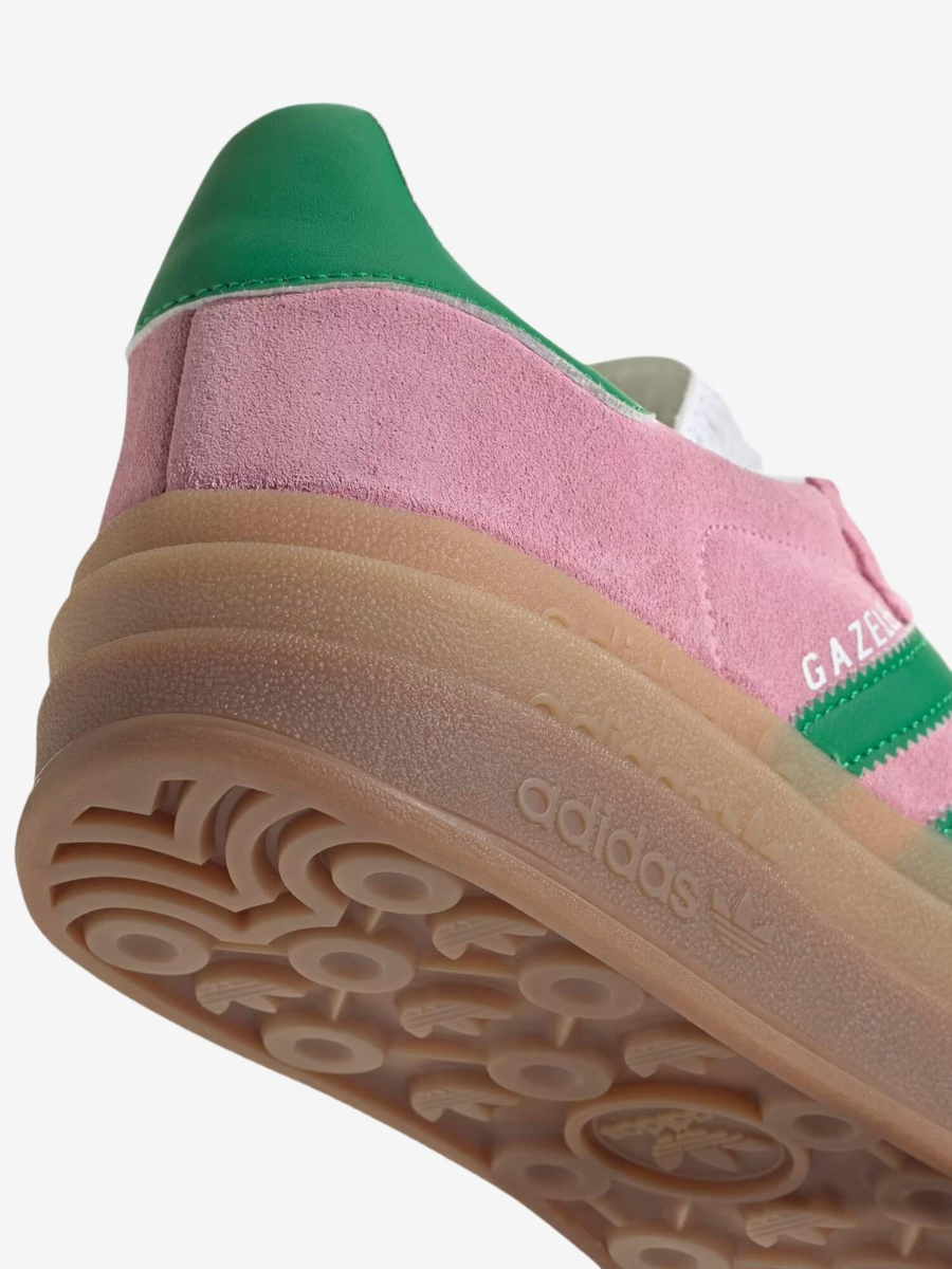 ADIDAS ORIGINALS — Gazelle Bold True Pink/Green/White