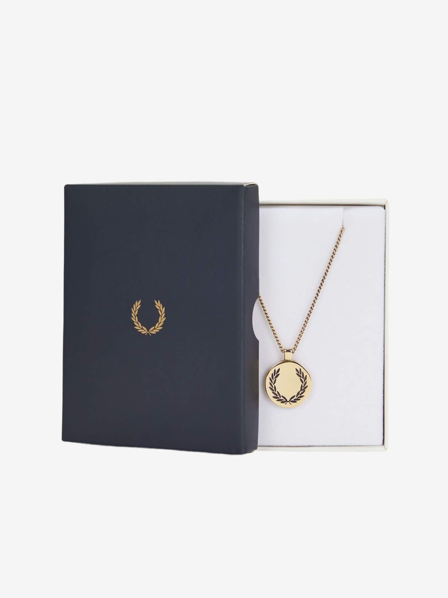 FRED PERRY — Подвеска Laurel Wreath Pendant Necklace Gold