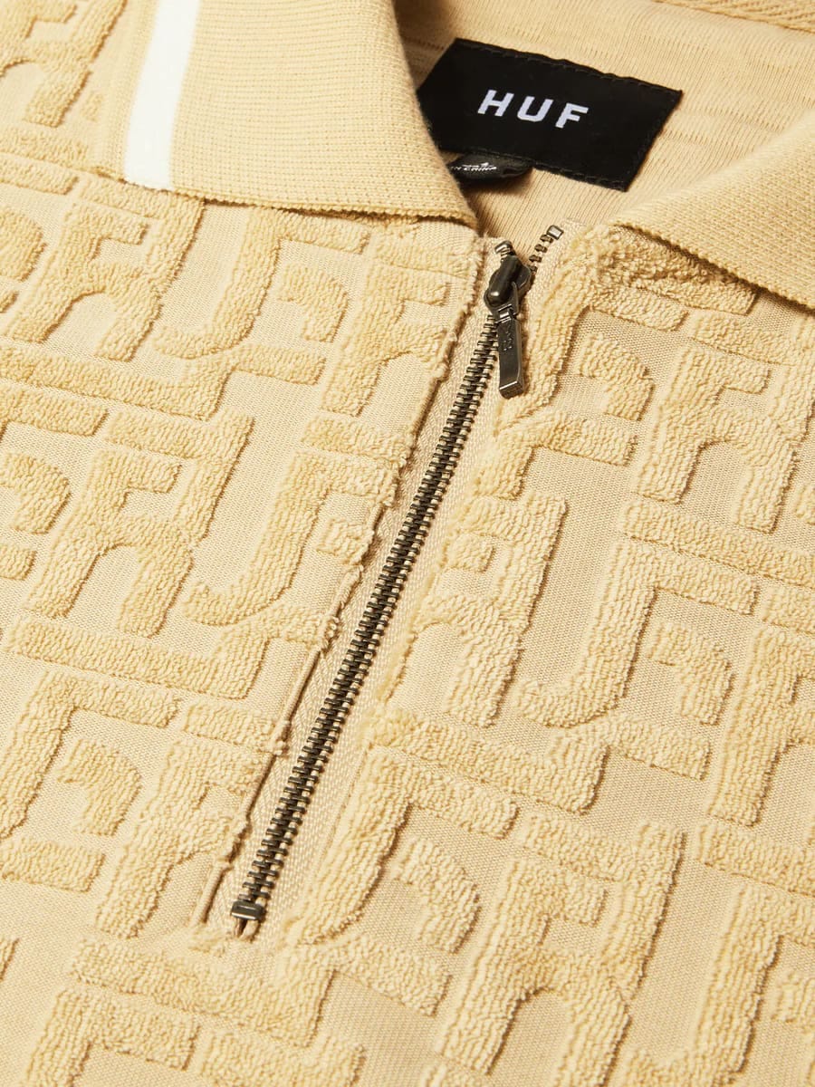 HUF — Поло-вязанное Tether Jacquard S/S Terry Top Twill