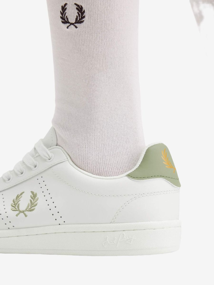 FRED PERRY — Обувь B721 Leather Light Ecru