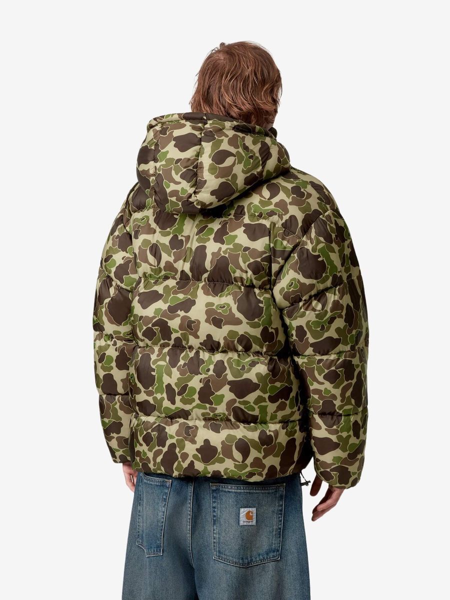 CARHARTT WIP — Куртка Toronto Puffer Black/Camo Duck Green