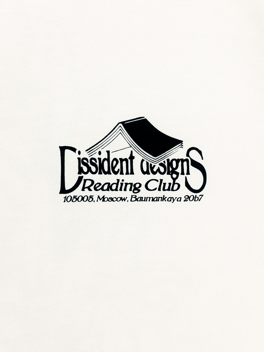 DISSIDENT — Футболка Knowledge Oversized Tee in Milk