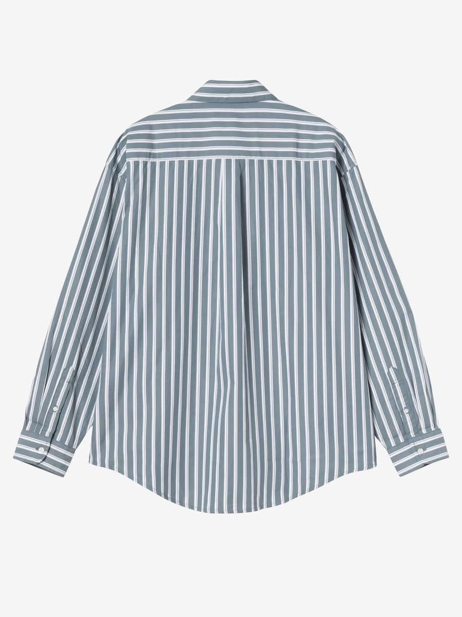 CARHARTT WIP — Рубашка L/S Malden Shirt Malden Stripe Angelite