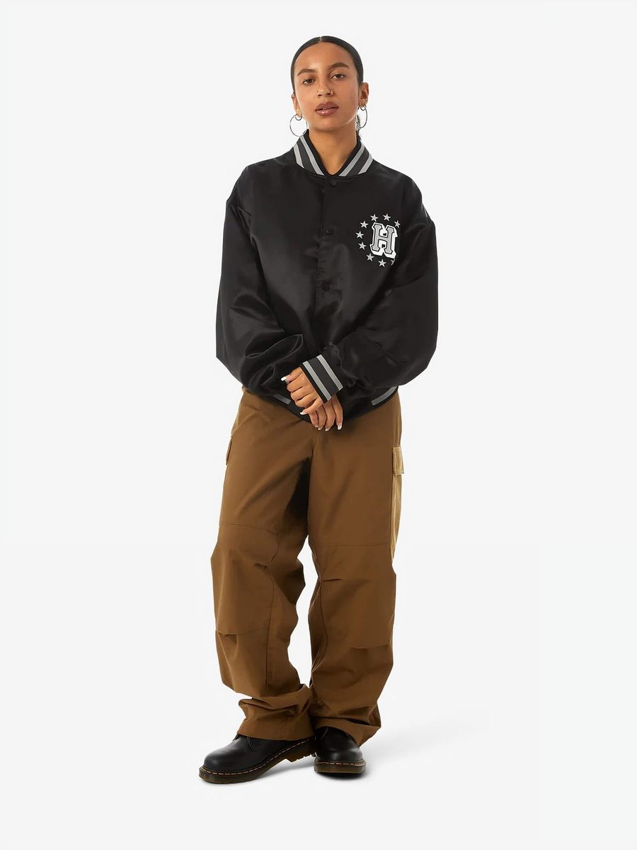 HUF — Куртка Galactic Stack Baseball Jacket Black