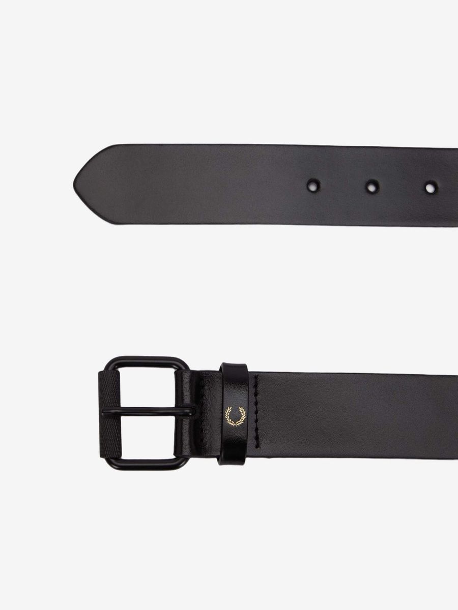 FRED PERRY — Ремень Classic Leather Belt Black