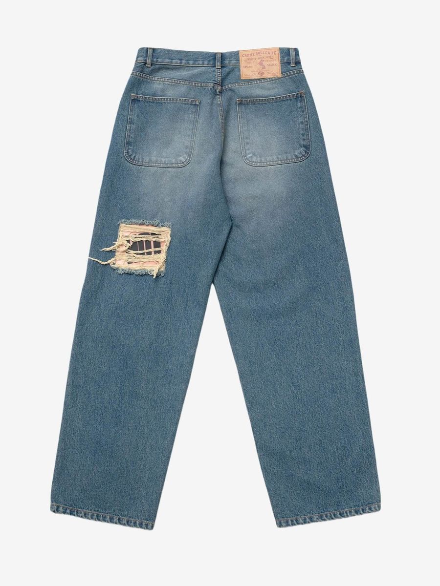 CARNE BOLLENTE — Джинсы (AW25DP0301) Tattoo Tease Washed Light Blue