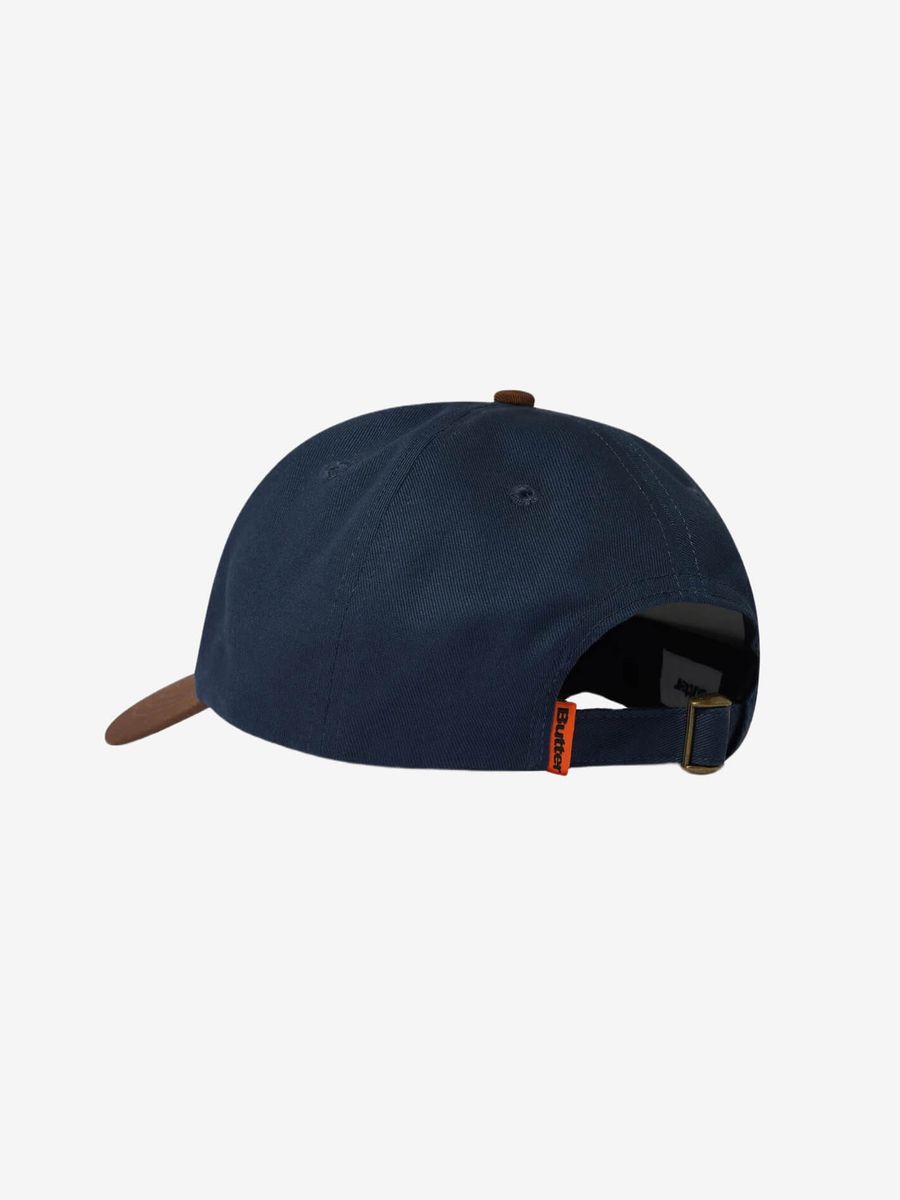 BUTTER GOODS — Кепка Snail 6 Panel Navy/Walnut