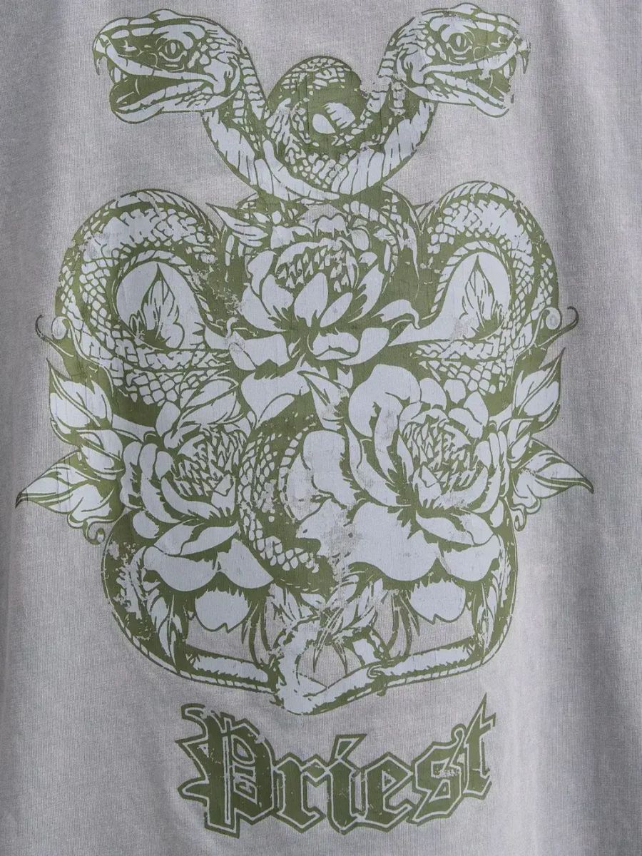 THE RAGGED PRIEST — Футболка Bite Tee Grey