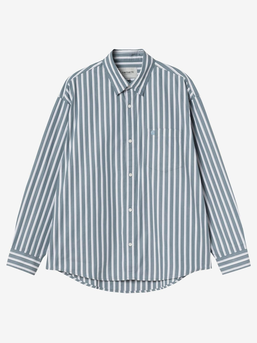 CARHARTT WIP — Рубашка L/S Malden Shirt Malden Stripe Angelite
