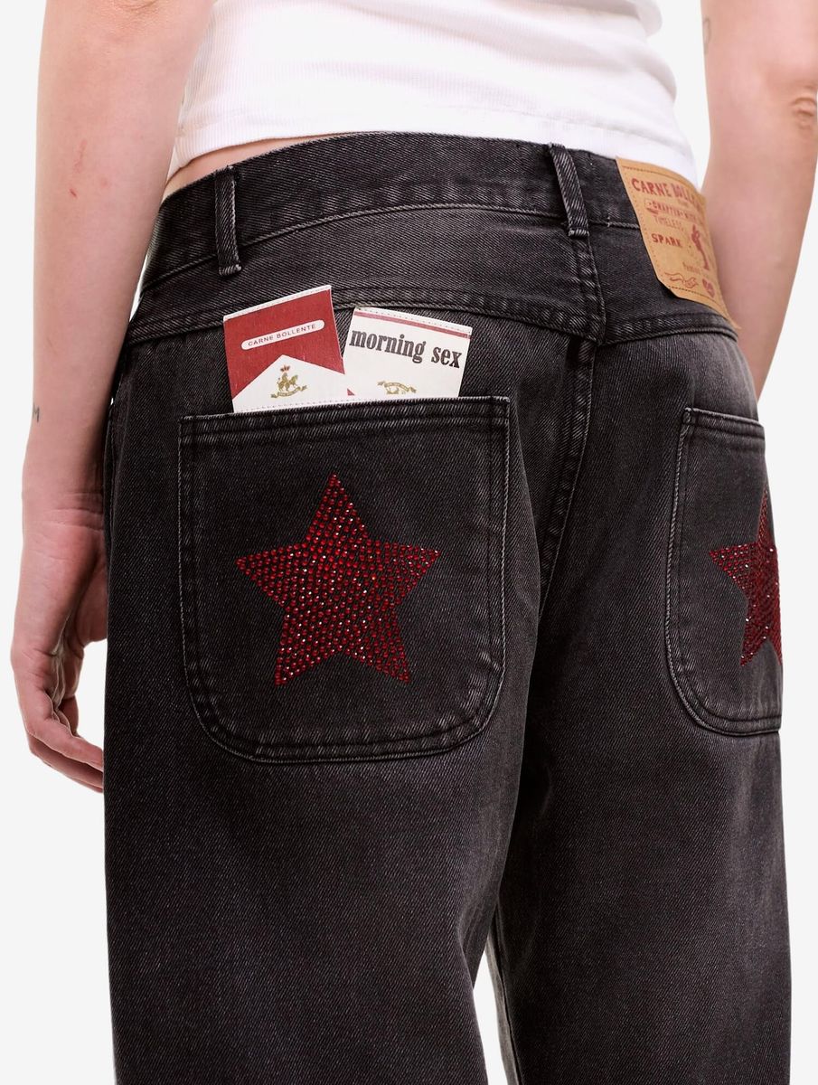 CARNE BOLLENTE — Джинсы Lucky Stars & Lucky Strikes Black