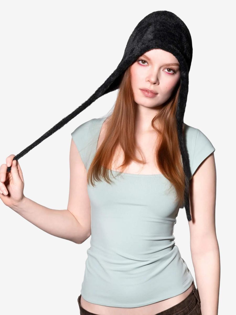 KANGOL — Шапка Faux Fur Knit Bonnet Black