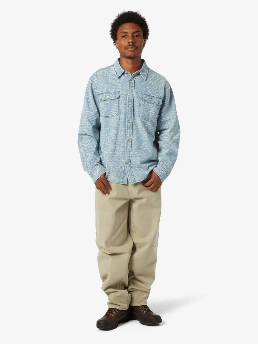 HUF — Рубашка Ceremony Denim Shirt Indigo
