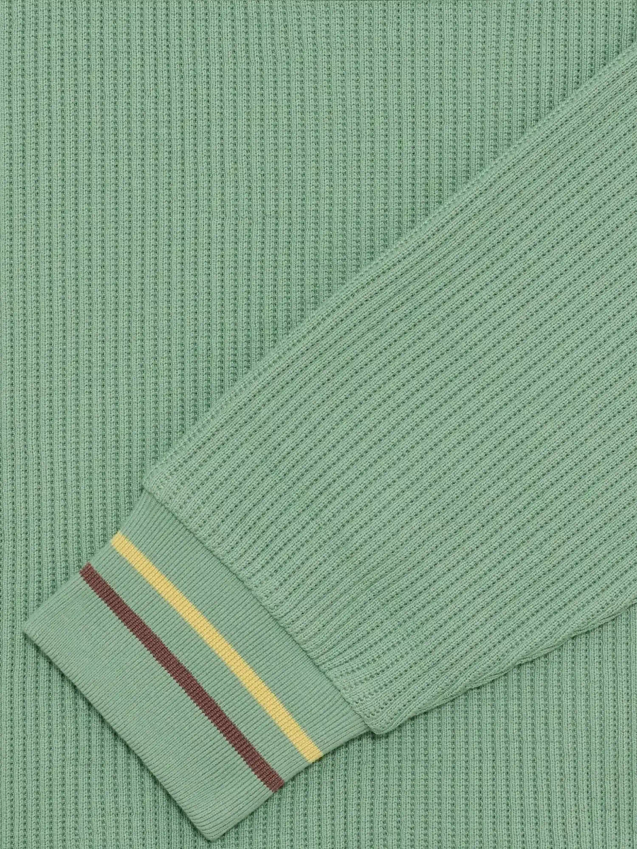 DRÔLE DE MONSIEUR — Поло Polo ML Drôle Patch Light Green