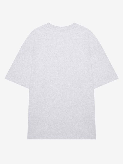 BRÛLER D’AMOUR — Футболка Logo de Base 02 Grey Melange