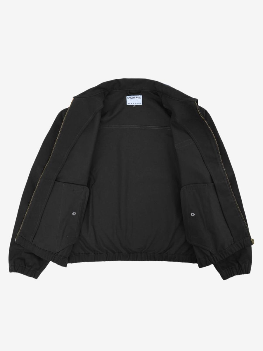 SAILOR PAUL — Куртка Text Logo Twill Jacket Черный