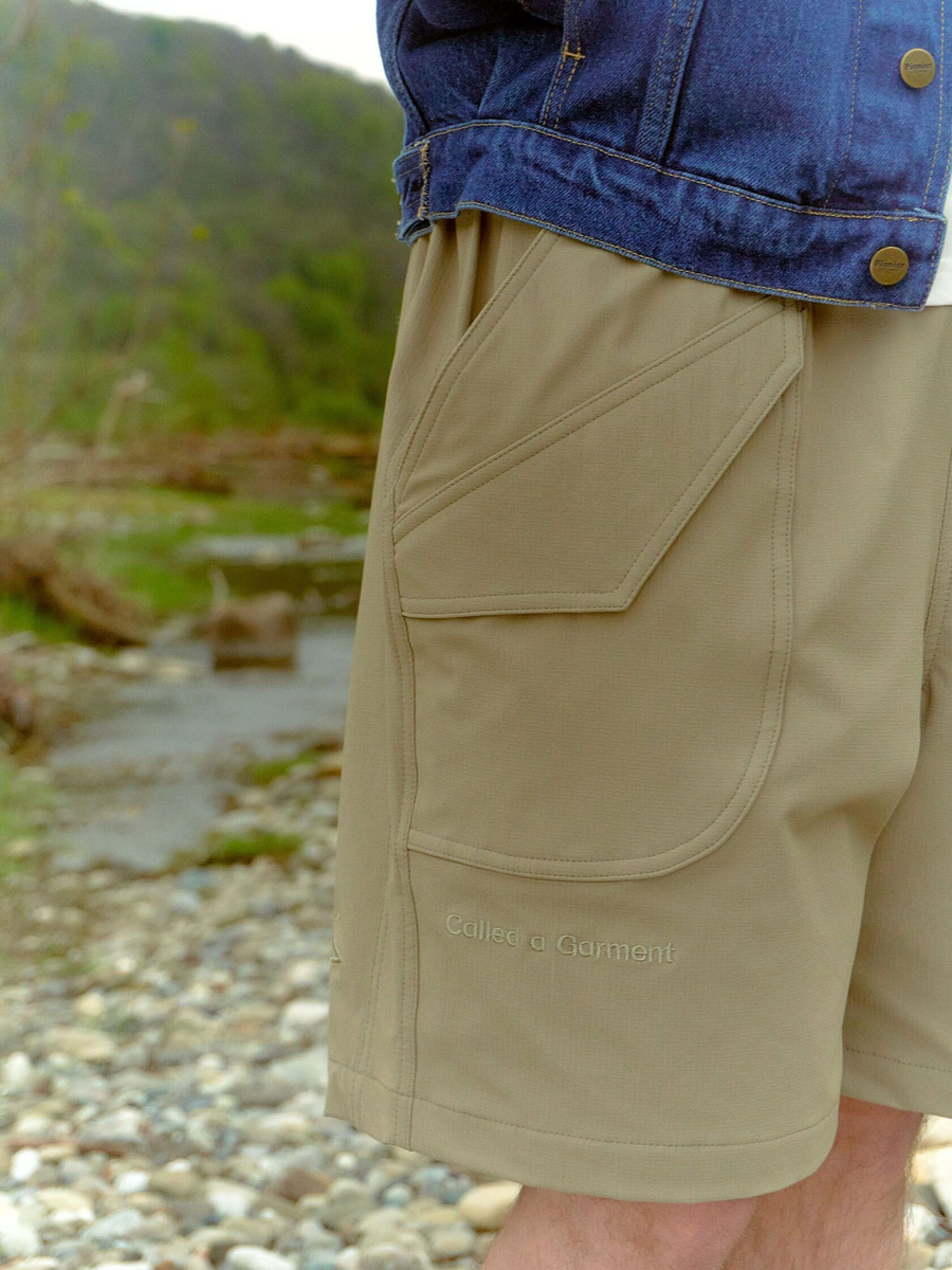 CALLED A GARMENT — Шорты Hikercore Белый Песок