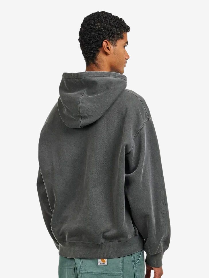 CARHARTT WIP — Худи Hooded Library Black (Garment Dyed)