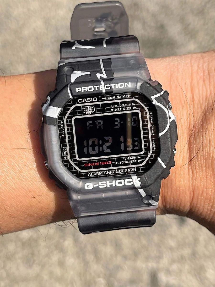 CASIO — Часы G-SHOCK DW-5000SS-1 Black/White Camo