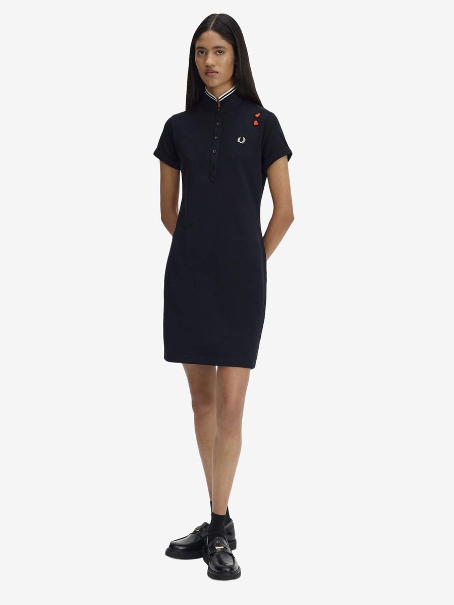 FRED PERRY — Платье Tipped Polo Dress Black