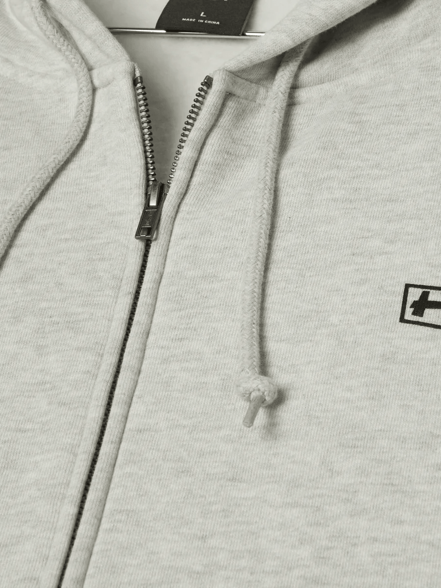 HUF — Худи Zip Stretch Full Zip Hoodie Ash
