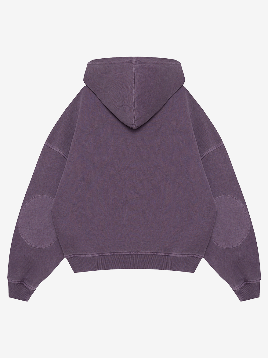 BRÛLER D’AMOUR — Худи Zip Muse Purple (Garment Wash)