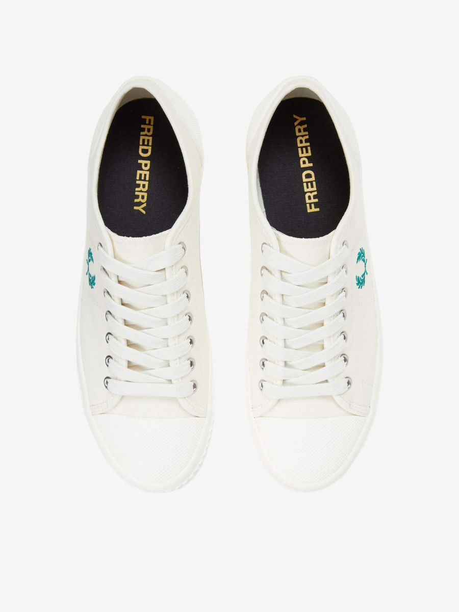 FRED PERRY — Обувь Low Hughes Light Ecru/Green