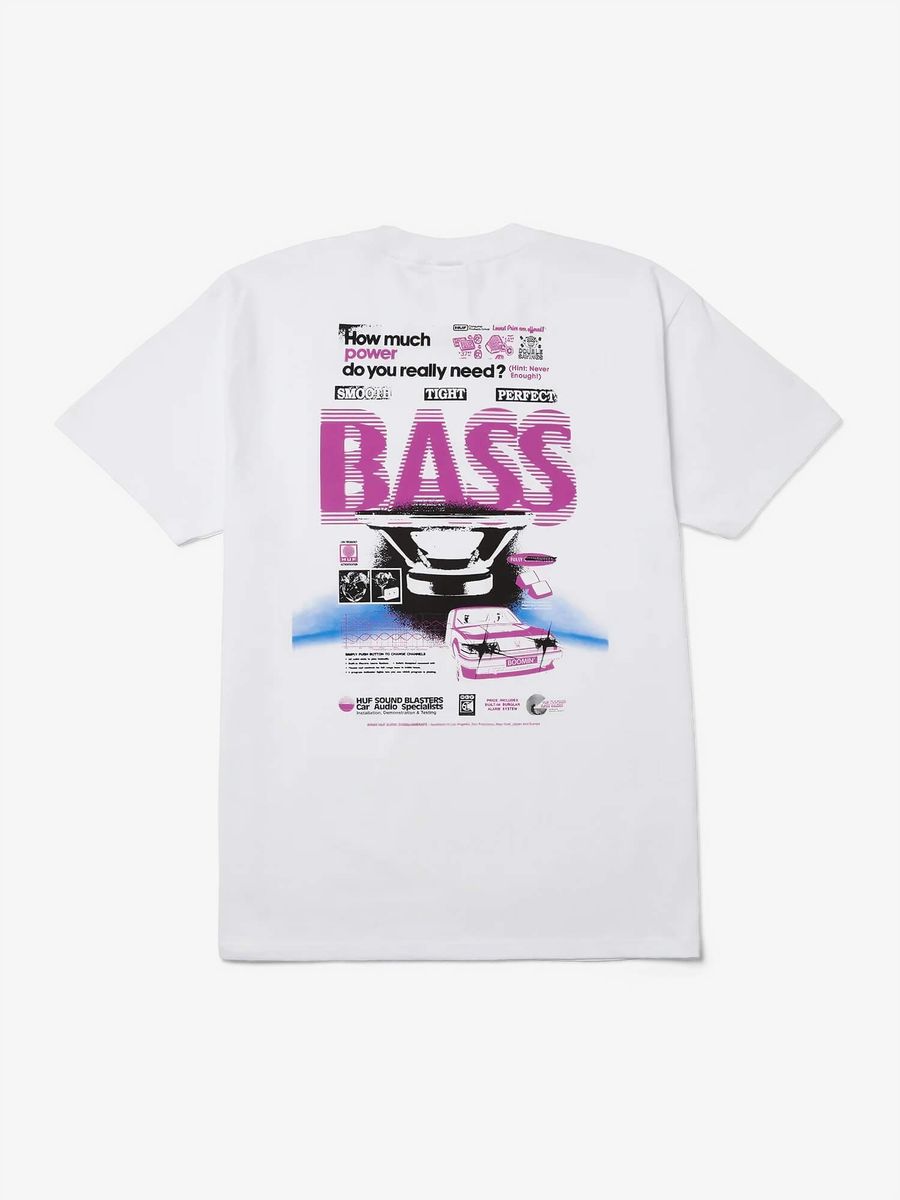HUF — Футболка Bass Power S/S White
