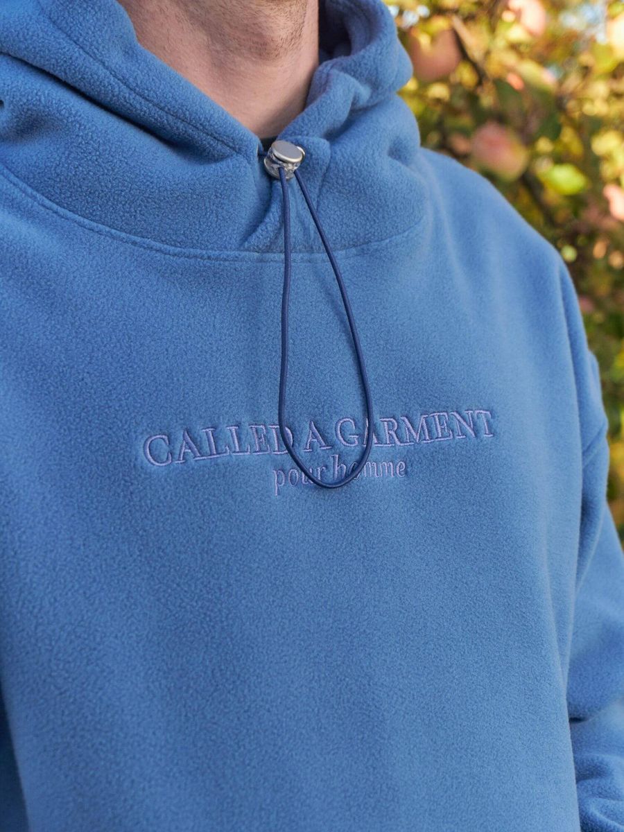 CALLED A GARMENT — Худи Флис Wrap Индиго