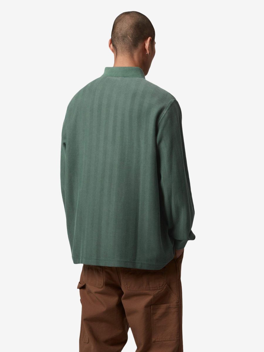 CARHARTT WIP — Рубашка-регби Morrison Rugby Conifer (Pigment Garment Dyed)