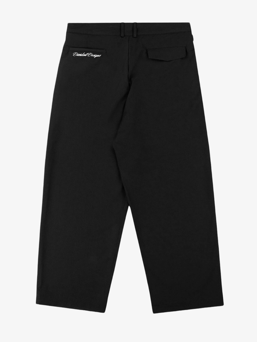 DISSIDENT — Штаны Graduate Wide Trousers in Black