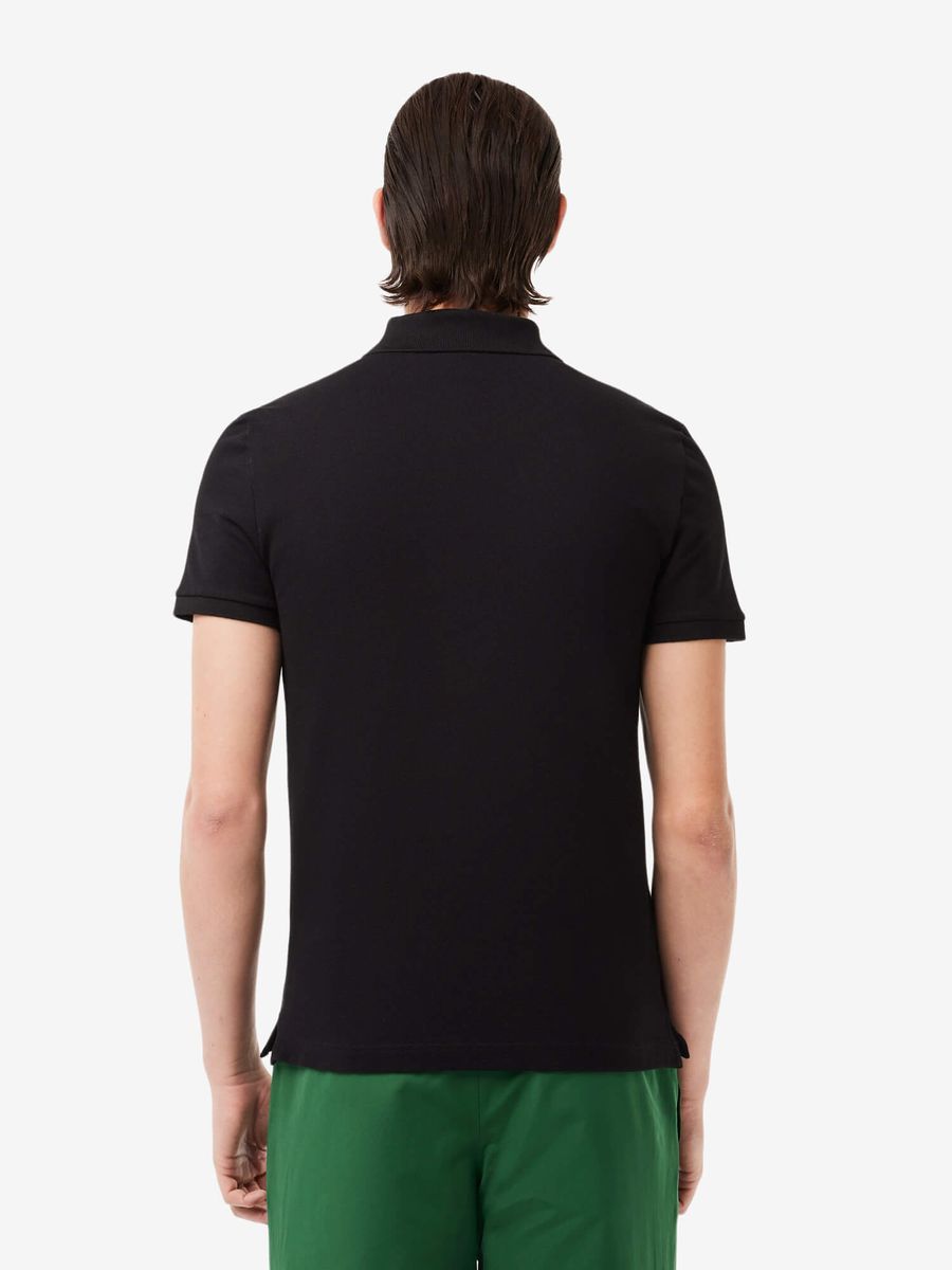 LACOSTE — Футболка Поло Slim Fit L.12.12 Black