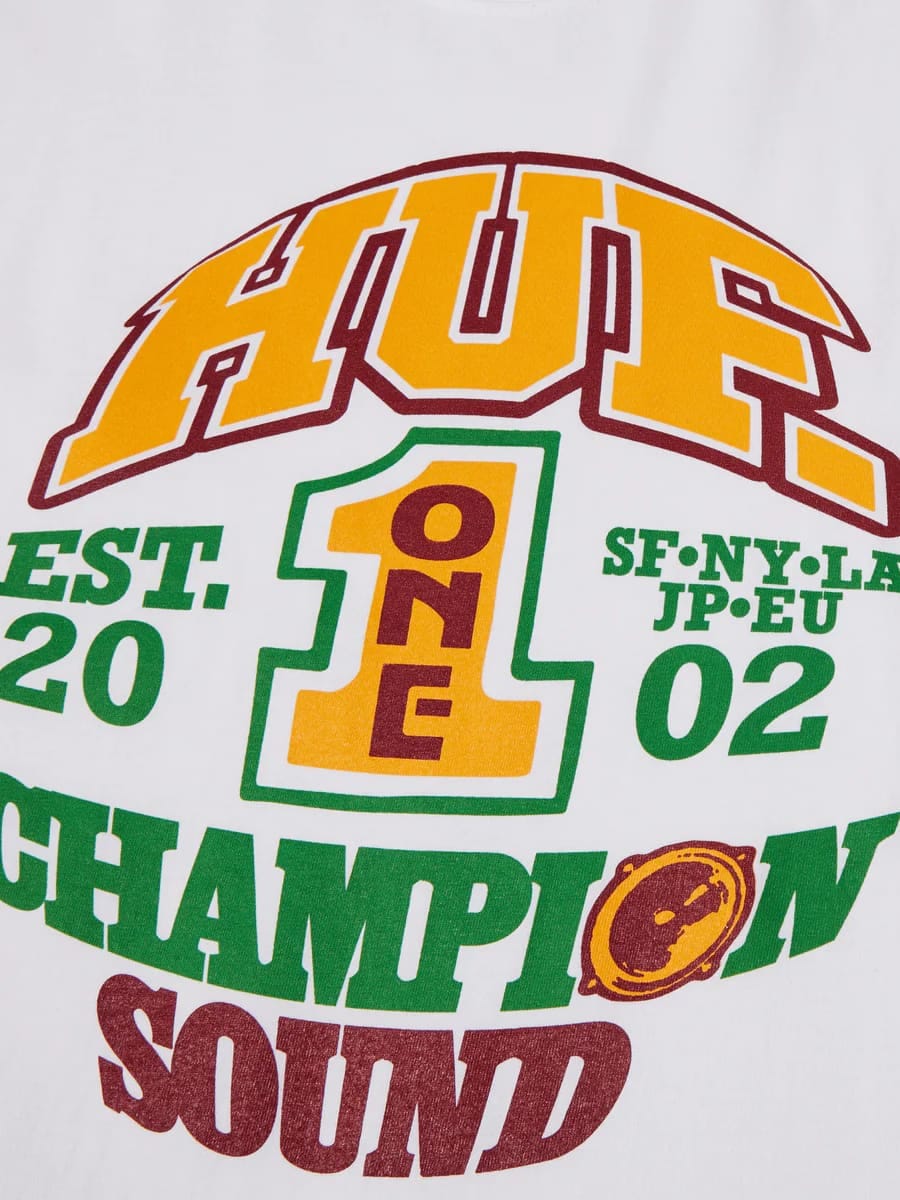 HUF — Футболка Champion Sound S/S White