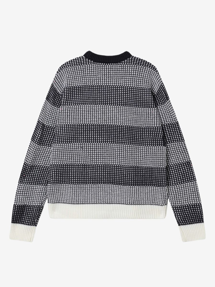 OBEY — Свитер вязанный Jason Round-neck Navy Multi