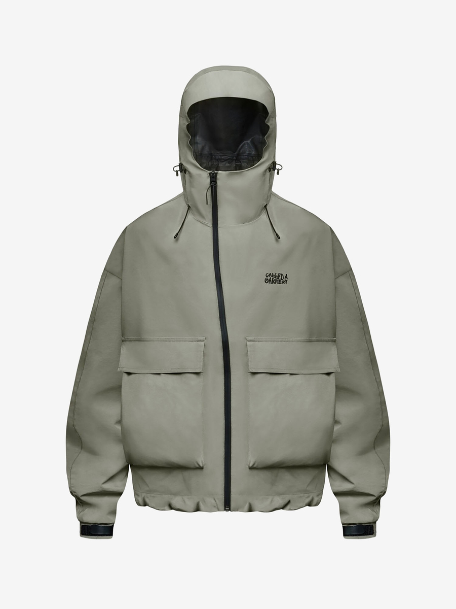 CALLED A GARMENT — Куртка 5-Winds Jacket Серо-Зеленый