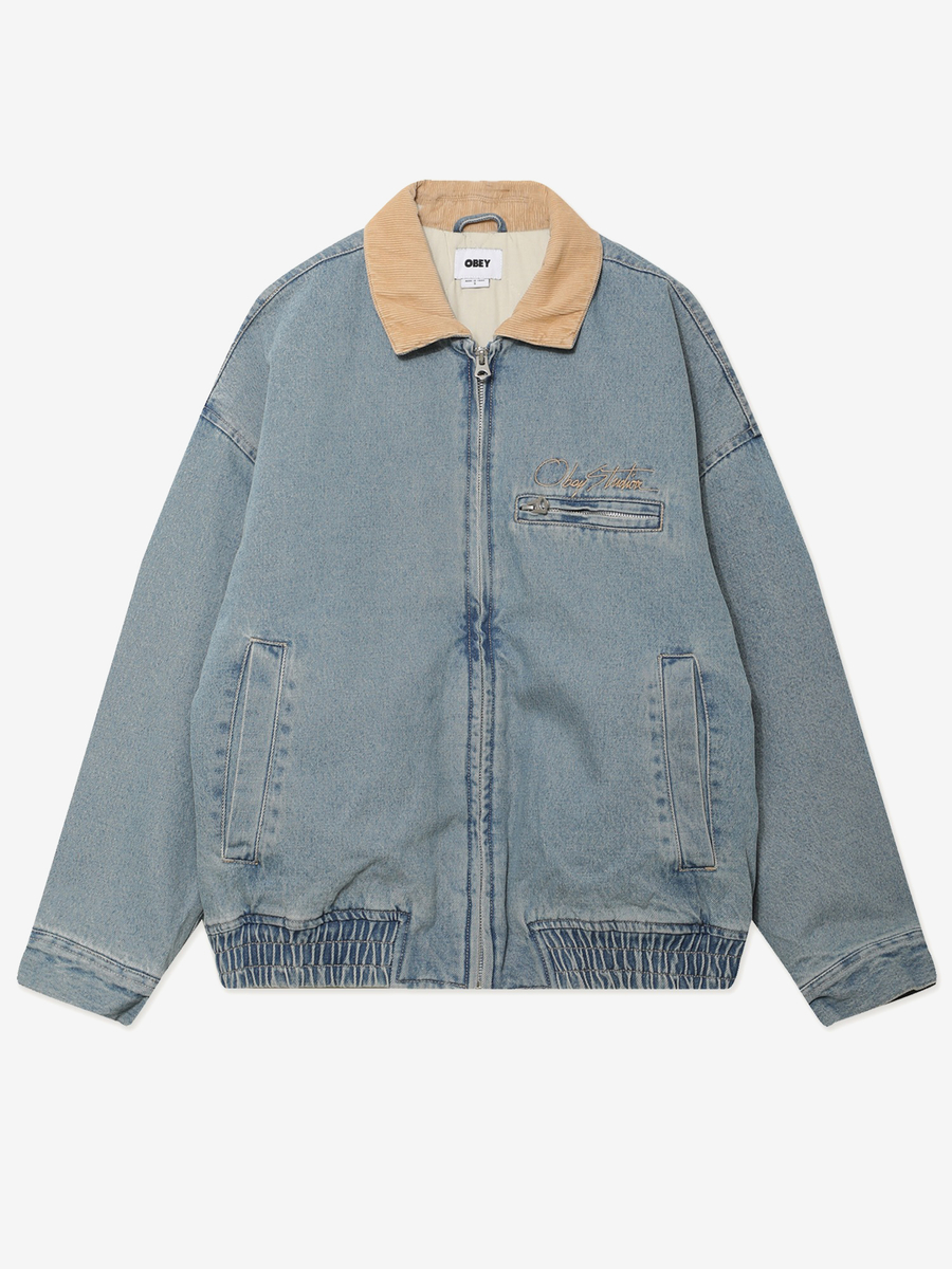 OBEY — Куртка W Ezra Workwear Jacket Heavy Vintage Indigo