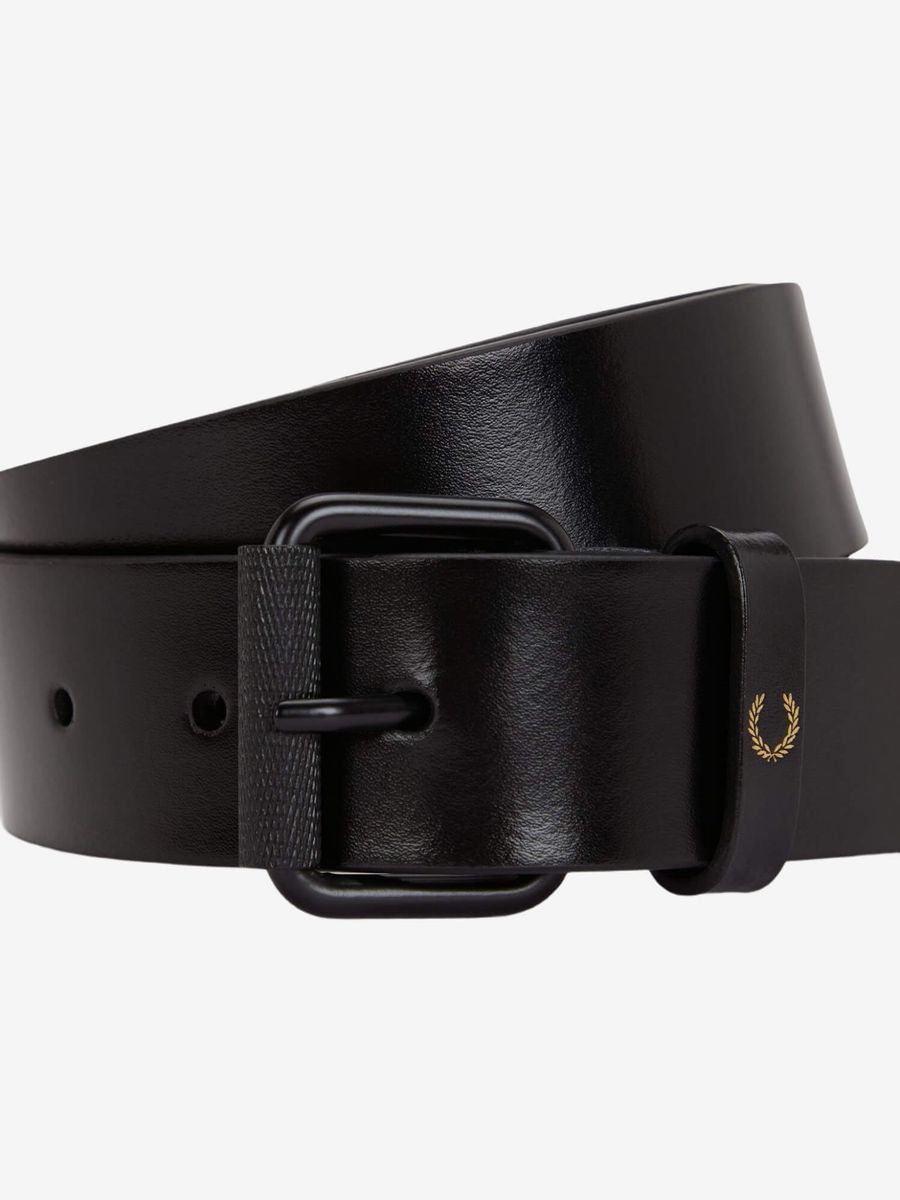 FRED PERRY — Ремень Classic Leather Belt Black