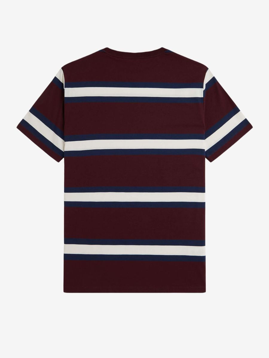FRED PERRY — Футболка Bold Stripe Oxblood