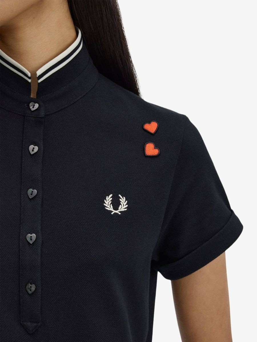 FRED PERRY — Платье Tipped Polo Dress Black
