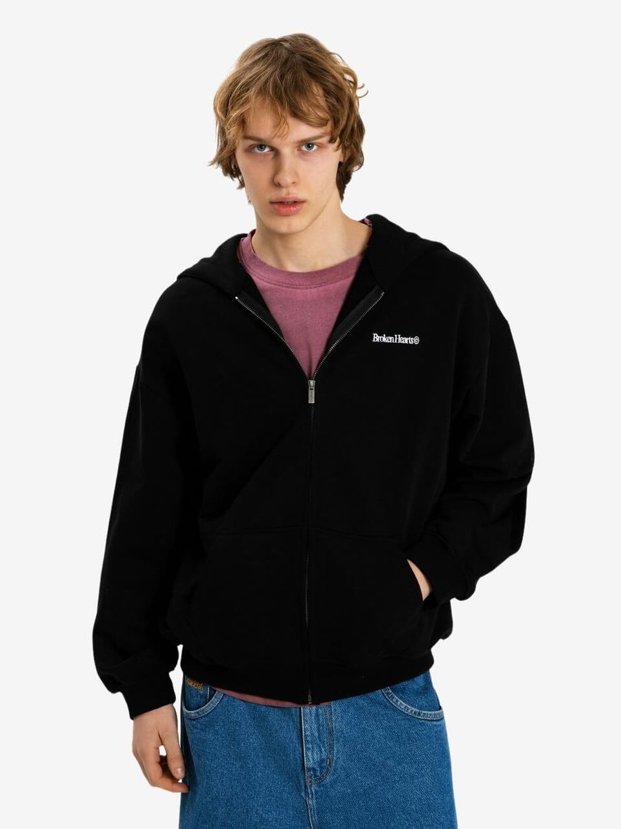 DISSIDENT — Худи Hearts Copyright Zip Hoodie Black